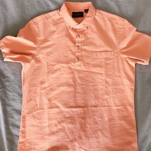 Salmon Casual Button Up Size M